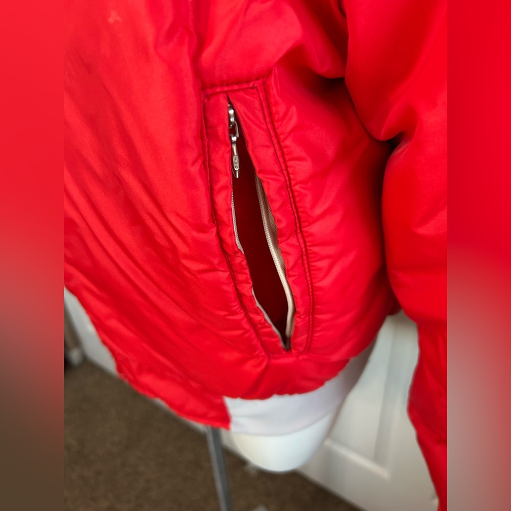 Alpine Designs Red Down Cropped Puffer Jacket - Picture 9 of 13